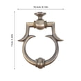 thumbnail image 2 of FONDOTIN Classical Style Door Knocker Of Zinc Alloy For Homeowners 1Pcs Brown, 2 of 7