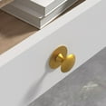 thumbnail image 2 of 4 Pcs Drawer Knobs Aluminum Self-Adhesive Knobs Convenient Handle Replacement Knobs Sliding Doors Home Improvement Gold, 2 of 7