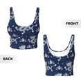 thumbnail image 5 of Kdxio Dragon Print Workout Crop Tank Top for Women Racerback Yoga Tank Tops Athletic Sports Shirts Exercise Undershirts, 5 of 9
