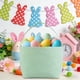thumbnail image 4 of Bolsa De Tela Bolsa de regalo de lona con forma de cesta de conejo de Pascua verde para niños, con asa, 25 x 21 cm (1 unidad) JASKFLY, 4 of 8