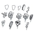 thumbnail image 2 of Conjunto de anillos Conjunto de anillos de mariposa con personalidad de tendencia Conjunto de anillos combinados Juego de 12 piezas ER, 2 of 5