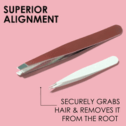Japonesque Brow Grooming Kit, Includes Slant Tweezer, Point Tweezer, Scissors & Spoolie, 4 Piece