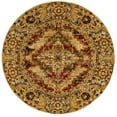 thumbnail image 2 of Rugs.com Saturn Collection Rug – 5 Ft Round Burgundy Beige Medium Rug Perfect For Kitchens, Dining Rooms, 2 of 9
