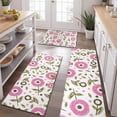 thumbnail image 2 of Pioneer Flower Floral Print Pattern Kitchen Rugs Sets Of 3,Kitchen Runner Rugs Non Skid Washable,Decorative Kitchen Floor Mats for Kitchen,Sink,Laundry,17"x30"+ 17"x47" + 17"x59", 2 of 6