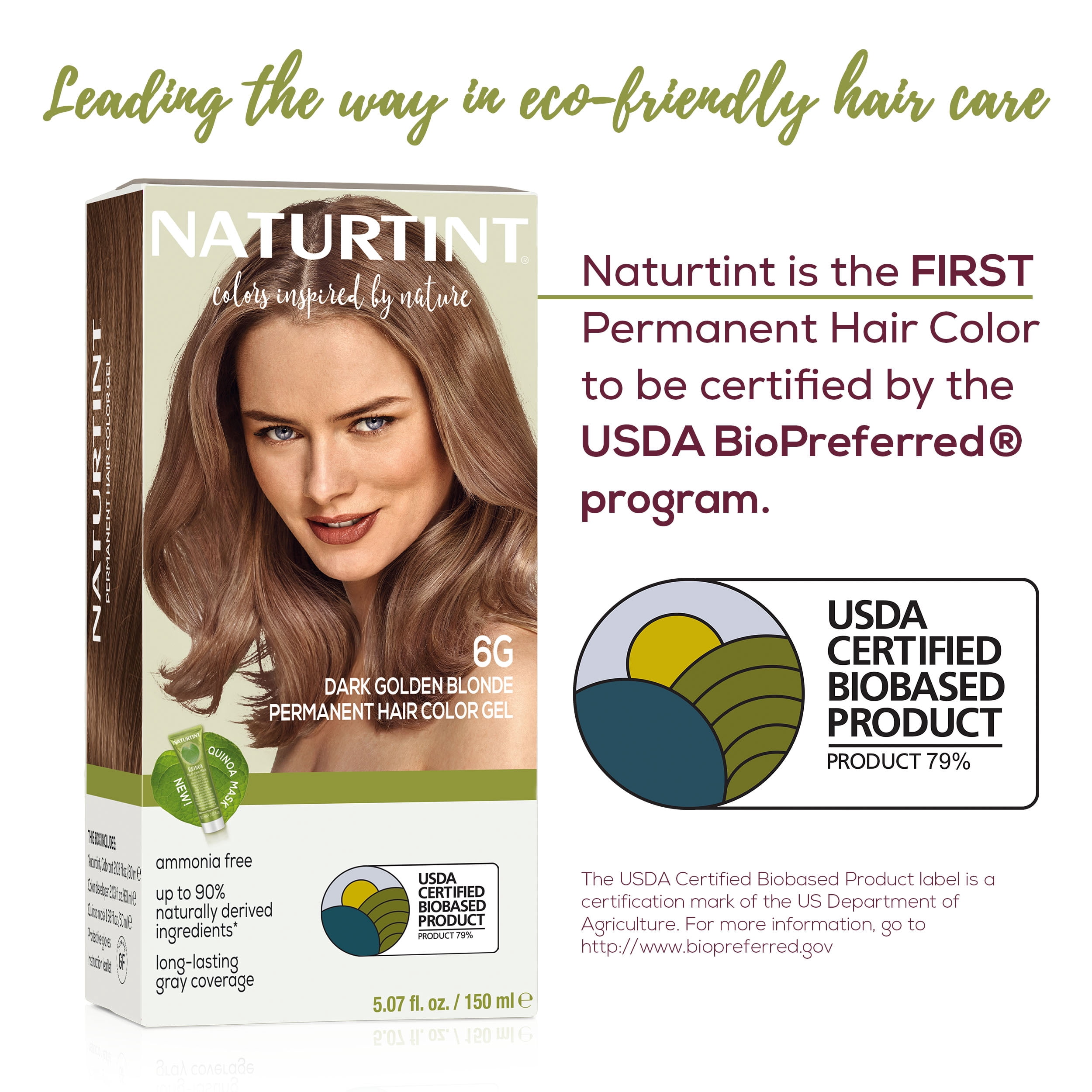 Naturtint 6G Dark Golden Blonde Permanent Hair Color, 6 Pack (Packaging May Vary)