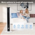 thumbnail image 3 of 36 Inches Bladeless Tower Fan with Remote for Bedroom,90°Oscillation Standing Floor Fans that Blow Cold Air with 9H Timer & Child Lock,Ultra Quiet Small Cooling Fans for Office - SECONDARY, 3 of 7