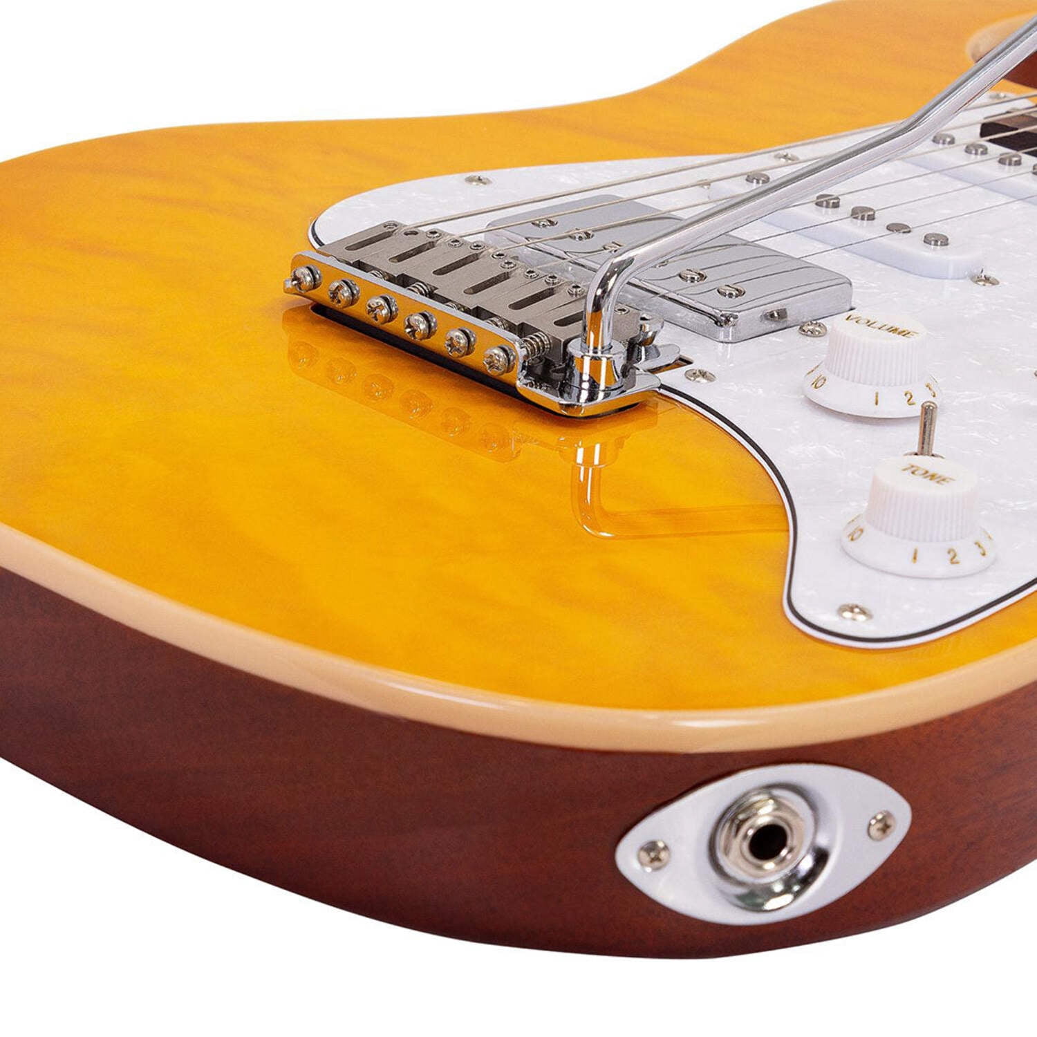 Babilon Legend Series Cosmos Amber Electric Guitar with Case