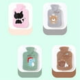 thumbnail image 4 of 1000ML Rubber Hot Water Bottle Heated & Refreezable Hot & Cold Pack With Knit Lid Hot Water Bottle Cartoon Pattern, 4 of 8