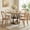 Nautral, variant on IdealHouse 47" Round Dining Table with Storage, Modern Kitchen Table for 4-6, Sturdy Metal Frame Circle Dinner Table for Small Space, Apartment, Living Room, Office - Space Saving Design,Brown