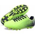thumbnail image 1 of Vizari Botas de Fútbol USA Stealth para Terreno Firme para Niños: Calzado Deportivo Duradero y Ligero para Niños y Niñas, Verde/negro, Talla 9.5., 1 of 6