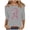 ZQR1-Gray, variant on VKOYWKM Breast Cancer Awareness Shirts for Women Breast Cancer 3/4 Sleeve Tops Pink Ribbon Graphic Tee Breast Cancer Survivor Shirt