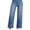 Navy Blue, variant on DOKOTOO Jeans for Women Stretchy Straight Leg Distressed Washed Comfort Fit Trendy Frayed Raw Hem Ankle Pants (Plus Size Available)