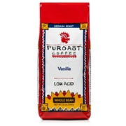 Puroast Low Acid High Antioxidant Vanilla Whole Bean Coffee, 12 oz Bag