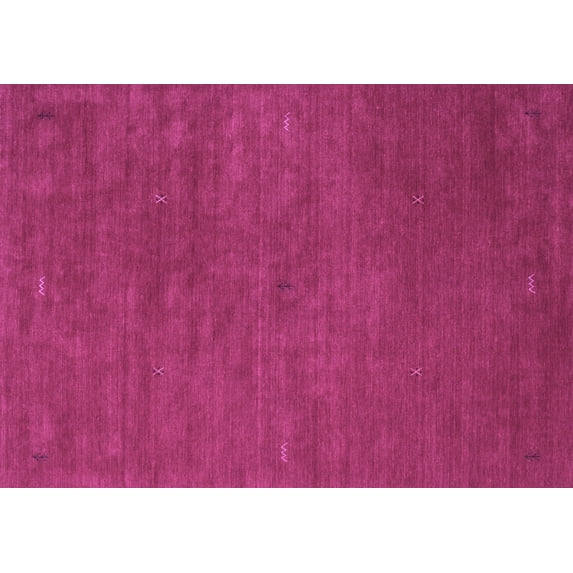 Ahgly Company Indoor Rectangle Abstract Purple Contemporary Area Rugs, 7' x 9'