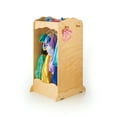 thumbnail image 2 of Guidecraft Dress Up Cubby Center– Natural: Wooden Wardrobe, Pretend Play Storage Station with Mirror, 2 of 4
