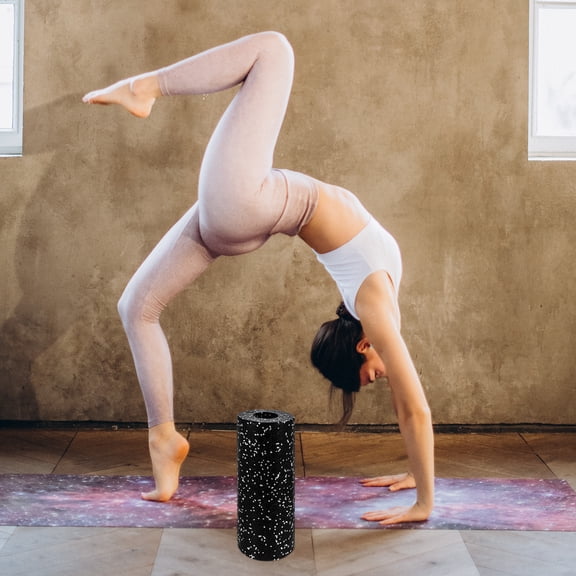 EXHUMKY White Foam Roller for Yoga, Back, Neck, Shoulder Massage and Muscle Relief at Home