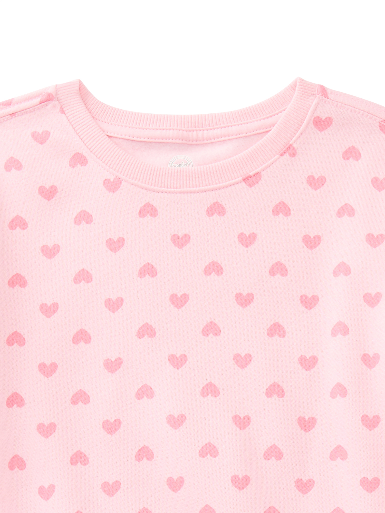Wonder Nation Toddler Girl Fleece Sweatshirt, Sizes 2T-5T