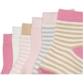 thumbnail image 4 of Touched by Nature Baby Girl Organic Cotton Socks, Girl Stripes, 0-6 Months, 4 of 6