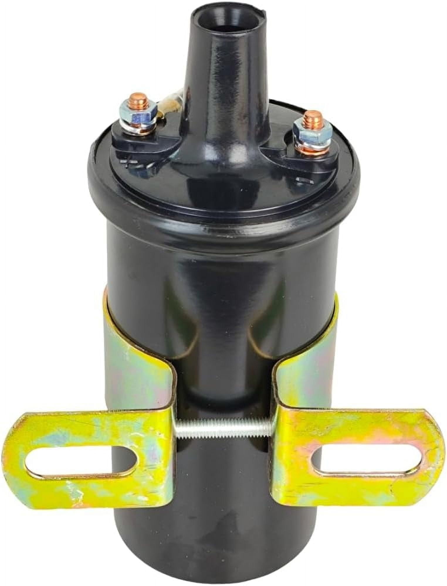 12V Ignition Distributor Coil w/External Resistor Compatible with John Deere 3020 60 70 1010 2010 3010 AT14385 AT15611 for International Case Massey Ferguson Ford 368839R91 189673M92 C5NN14N106B