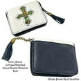 thumbnail image 3 of Cowhair Leather Western Wallet Coin Purse, 3 of 11