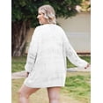 thumbnail image 5 of Zeagoo Womens Plus Size Crochet Cardigan Kimonos Boho Long Sleeve Oversized Summer Open Front Knitted Sweater, 5 of 5