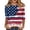 03Red, variant on Toome Womens Tops American Flag Summer Shirts, Fashion Casual 3/4 Sleeve Independence Day Tunic, Trendy Patriotic Graphic Blouse