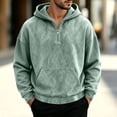 thumbnail image 2 of Frnrwgo Men's Hoodie Half Zip Loose Fit Warm Long Sleeve Hooded Casual Fall Winter Top, 2 of 6