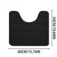 thumbnail image 7 of Non Toilet Floor Mat 16x20,Bath Rug Around Toilet Base,U Shaped Bathroom Floormat,Memory Foam Toilet Floor Rug,Machine Washable, 7 of 7