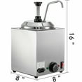 thumbnail image 2 of VEVOR 2.6Qt Nacho Cheese Dispenser with Pump Hot Fudge Warmer with Pump, 2 of 9