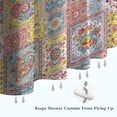 thumbnail image 6 of Pioneer Flower Floral Print Pattern Shower Curtain 72"x72", Bathroom Decorative Shower Curtain Set with 12 Hooks, Waterproof Washable, 6 of 6
