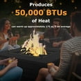 thumbnail image 6 of JXXM 5-Piece Metal Patio Furniture Set with Fire Pit Table & Cushions,Brown, 6 of 8