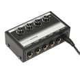thumbnail image 1 of Channel MH400 Ultra Low-Noise 4-Channel Line Mixer Mini Audio Mixer with 1/4-inch TS Inputs & Output Volume Control for Guitars Bass Keyboards, 1 of 7