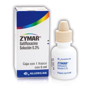 Gatifloxacino Zymar 0.3 % solución oftálmica 5 ml