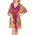 thumbnail image 2 of HAPPY BAY Women's Bathing Suit Cover-up Casual Dress 2X-3X Blush, Animal, 2 of 5