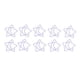 thumbnail image 5 of 100 clips de papel con forma de estrella de cinco puntas, color morado, resistentes, portátiles para clasificación de archivos de notas de oficina, 5 of 12