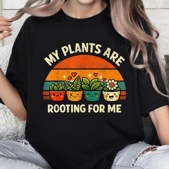 100% Cotton Unisex Funny Gardener Graphic Tee Women Men My Plants Gardening T-Shirt