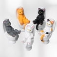 thumbnail image 3 of opvise Mini Cat Model High Simulation Vivid Expression Decoration Accessories Toilet Miniature Cat Animal Model Toy for Kids Yellow, 3 of 8