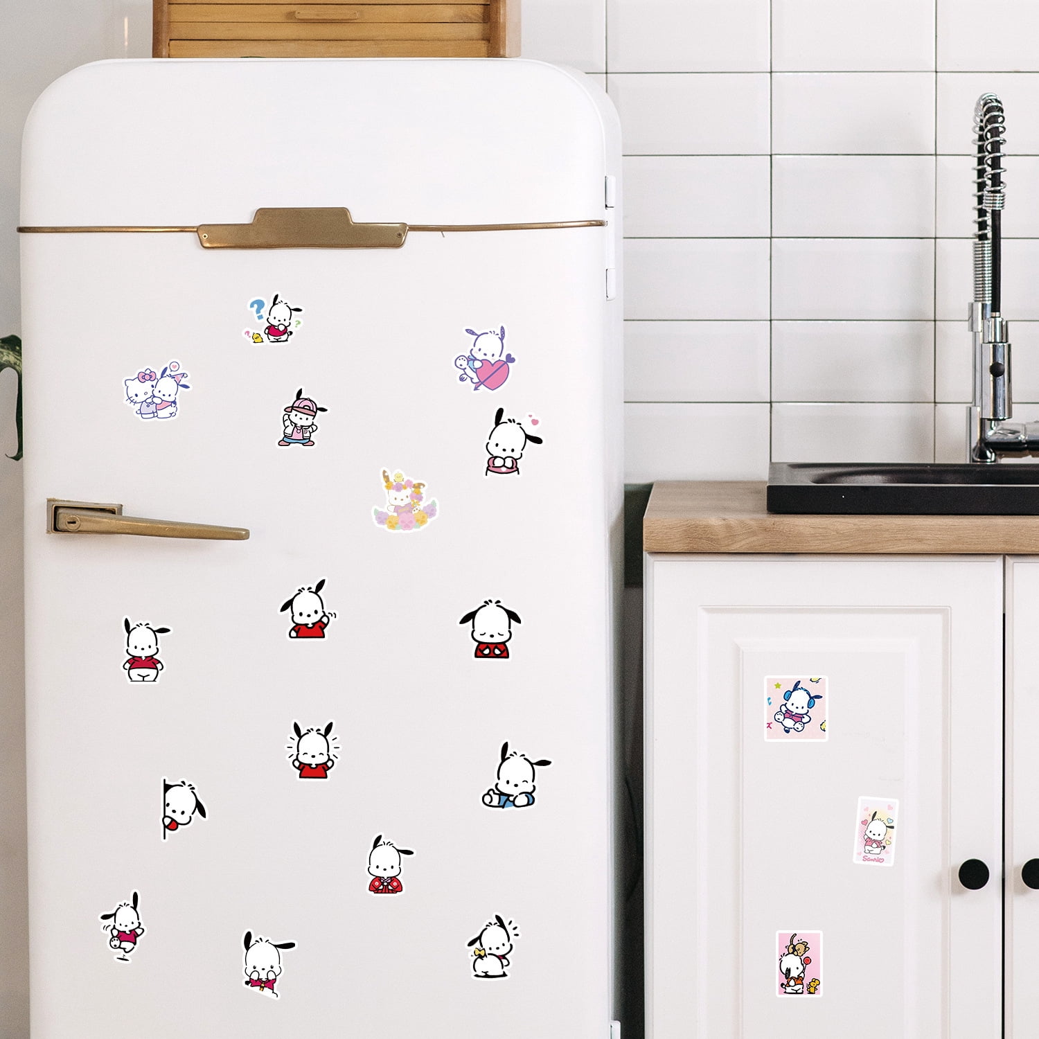 DONNGZAE 200 PCS Cute Sanrio Pochacco Cartoon Stickers for Kids