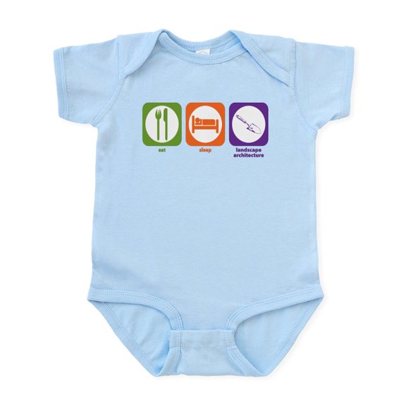 CafePress - Eat Sleep Landscape Architecture Infant Bodysuit - Baby Light Bodysuit, Size Newborn - 24 Months