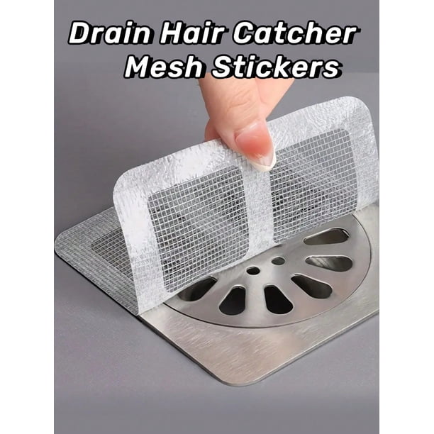 1pc/3pcs/6pcs/12pcs Disposable Shower Drain Sticker, Prevent Hair Clogging, Bathroom Accessories, Bathroom Tools