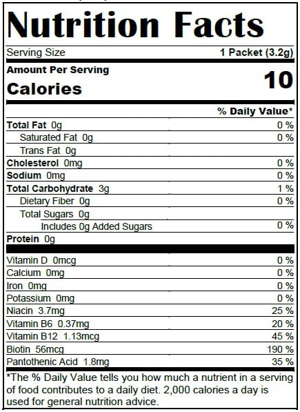 Great Value Energy Wild Strawberry Drink Mix, 10 Count