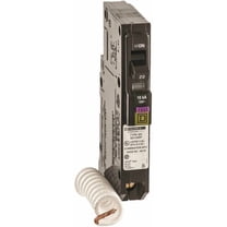 Square D QO 20A Single-Pole CAFCI Dual Function Circuit Breaker QO120DFC