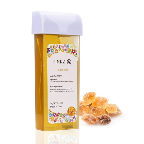 PINKZIO Sugar Roll On Wax Hair Removal Wax Cartridge Body Waxing 3.52 Oz