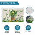 thumbnail image 6 of St. Patrick's Day Placemats Set of 4, Farmhouse Green Lucky Clovers Coin Placemats for Dining Table, Place Mats for Kitchen Tabletop, Waterproof Wipeable Dining Table Mats Set, 6 of 9
