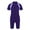 Purple, variant on Kids Boys One Piece Rash Guard Swimsuit Zipper Short Sleeve Wetsuit Bathing Suits Purple 10