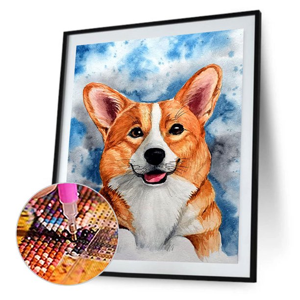 Cuadros Decorativos Kits de pintura de diamante 5D Corgi Full Round Drill DIY Wall Art Crafts (FH667) Sywqhk Nuevos Originales