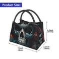 thumbnail image 2 of Disketp Butterfly Flower Skull Insulated Bags, Insulated Cooler Bag Totes for Lunch Beach Camping, 2 of 6