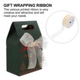thumbnail image 2 of CIMAXIC christmas 1 Roll Christmas Ribbon Decorative Gift Packing Ribbon Hot Stamping Ribbon,354.33"X0.98"X0.04", 2 of 4