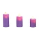 thumbnail image 2 of Xihbxyly Vela Electrónica Led con Efecto de Llama Realista, Segura y Sin Llama, Decoración para Fiestas de Cumpleaños, Ambiente Acogedor, Varios Tamaños, Funciona con Pilas, Color Morado/Amarillo., 2 of 6