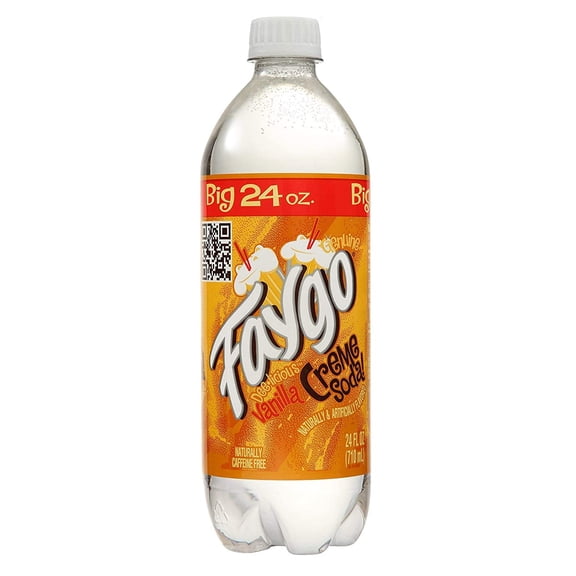 Faygo Vanilla Creme Soda, 24 oz. Bottles (Pack of 24)